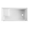 Aqua Eden VTSB603221R 60" x 32" Anti-Skid Single Threshold Shower Base with Seat, Right Hand Drain, White VTSB603221R - alternate 2